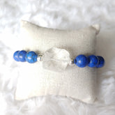 Blues Howlite Flourite Stretch Bracelet